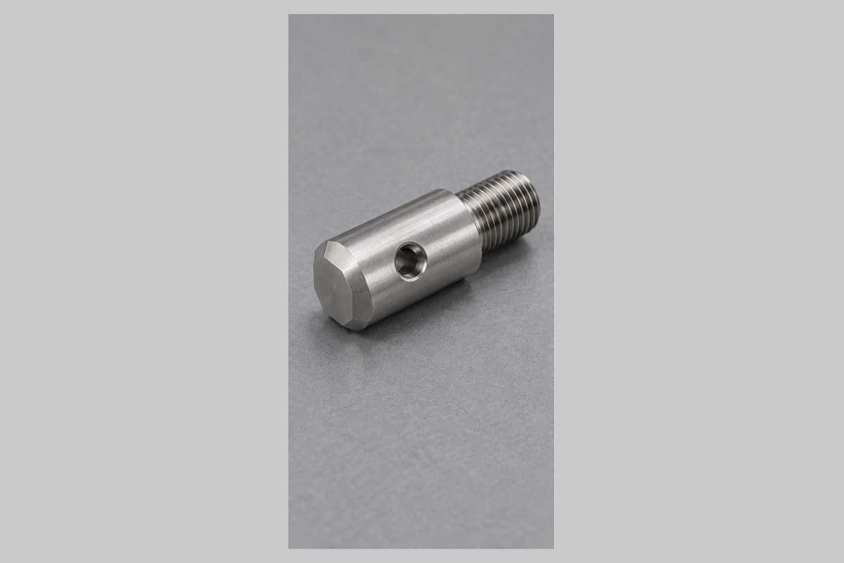 SUS304精密PIN轴加工，侧孔和螺纹端怎么减少毛刺？